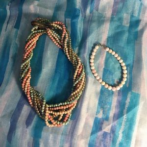 Bracelet and necklace set